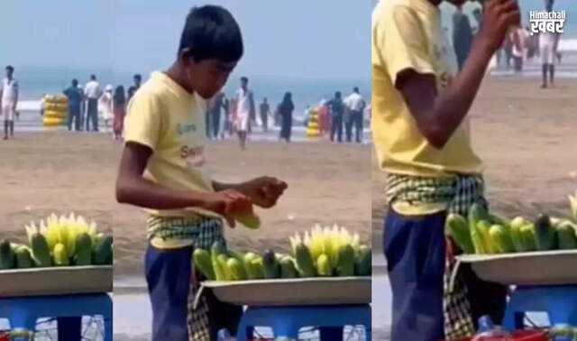 Shocking video of cucumber seller goes viral for disgusting act