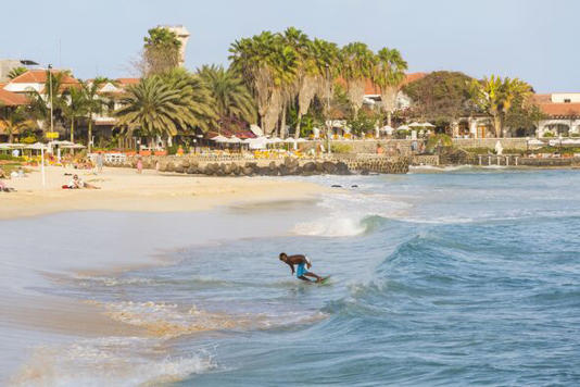 Surfer, Santa Maria, Sal Island, Cape Verde