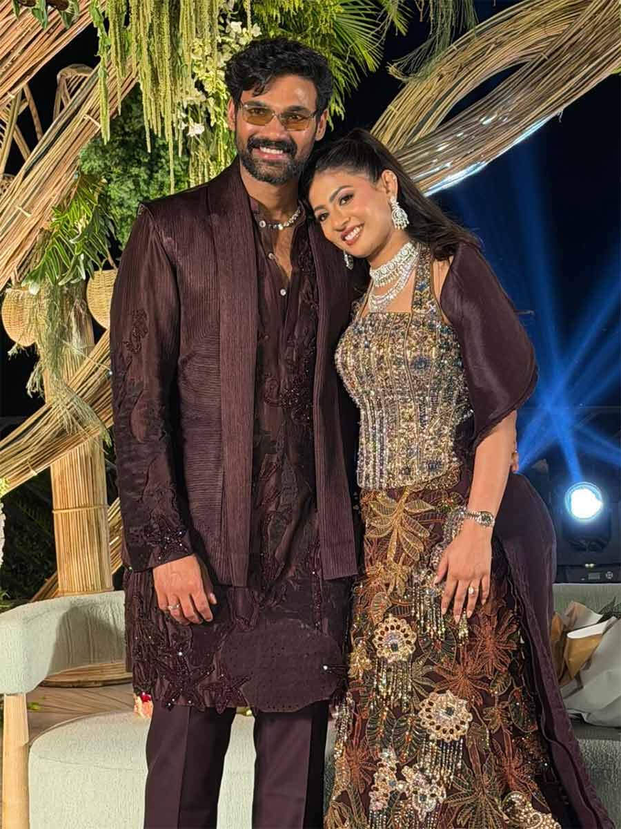 Pics: Bellamkonda Sreenivas and Kavya Reddy Engagement