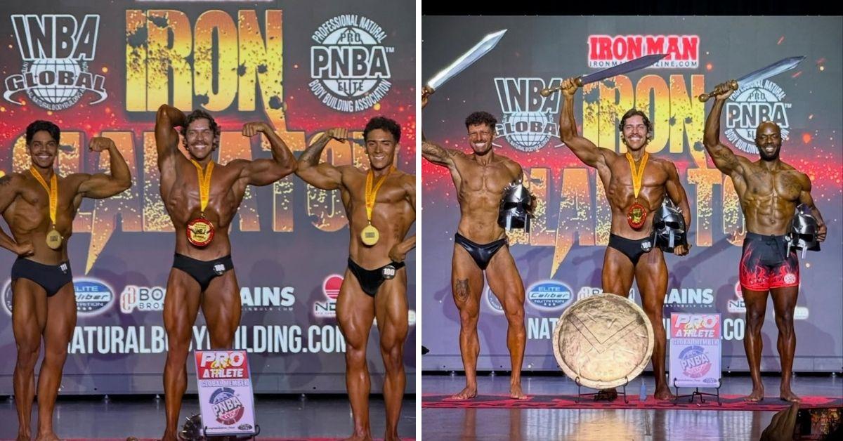 Arnold Schwarzenegger's son Joseph Baena shows off his muscles after ...