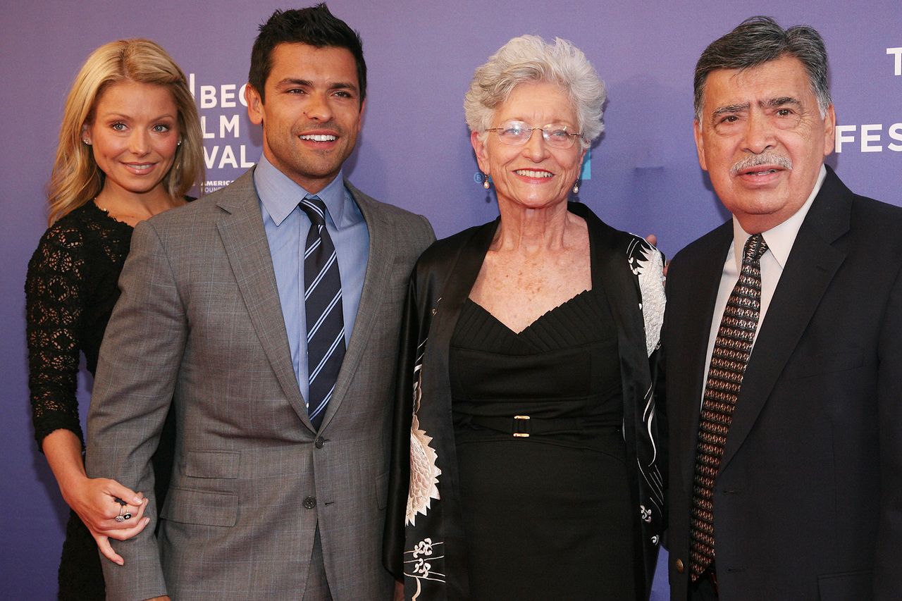 Kelly Ripa, Mark Consuelos, Camilla Consuelos, and Saul Consuelos Credit: Rob Kim/FilmMagic