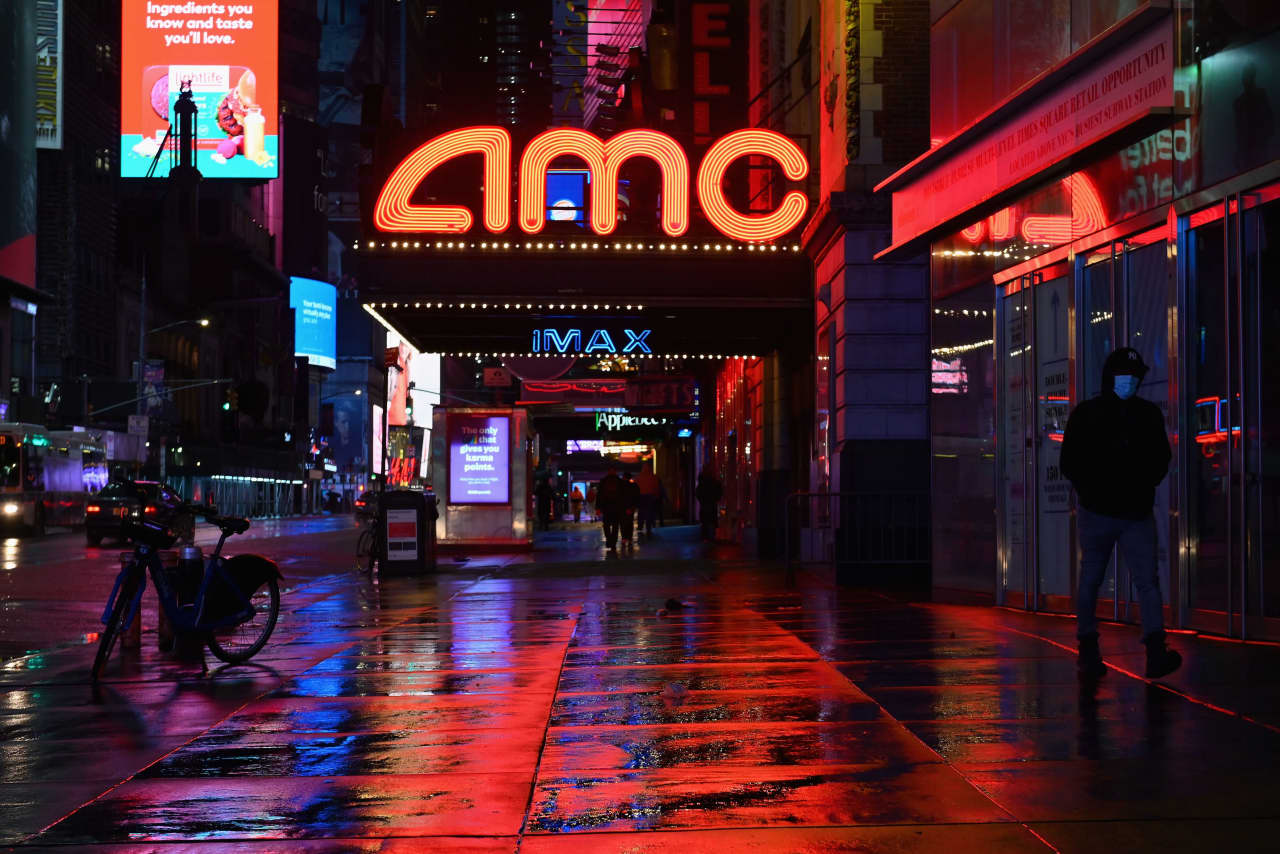 Why AMC stock is jumping after a big CEO bust up with Robinhood