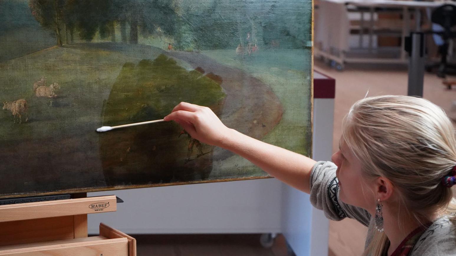 The painting underwent a year long restoration project