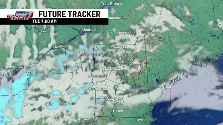 Cold and breezy with a few flurries through Tuesday