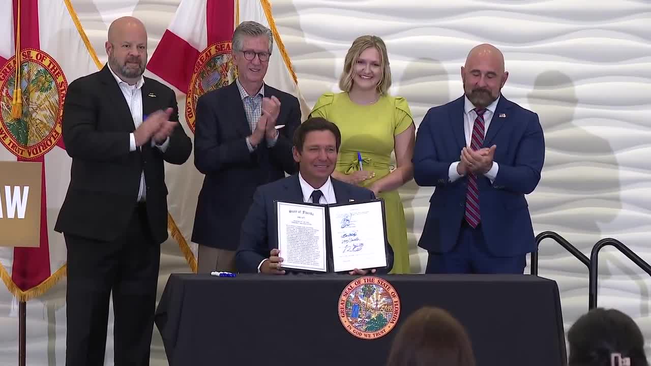 Florida Gov. Ron DeSantis signed House Bill 1417 into law