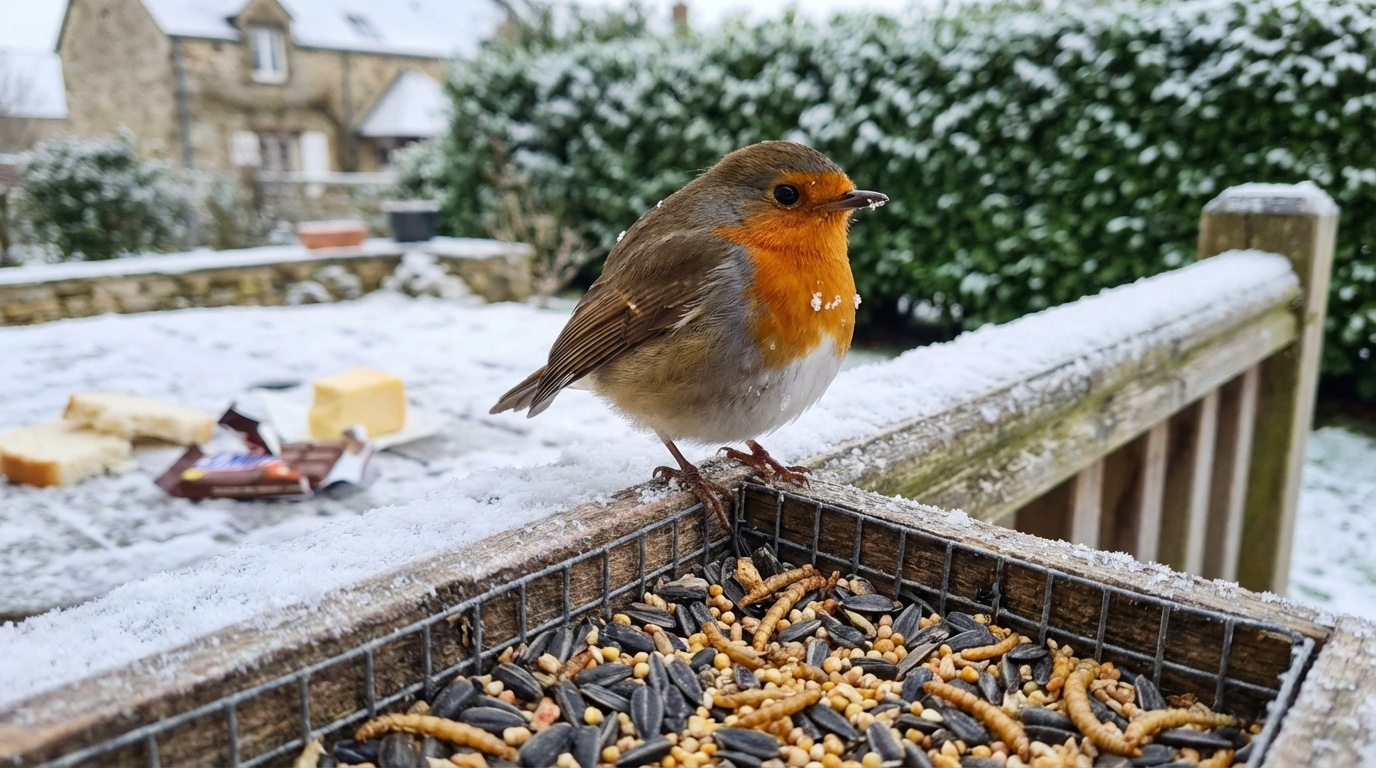 Rouge-gorge au jardin : ces 4 aliments du quotidien à ne jamais lui ...