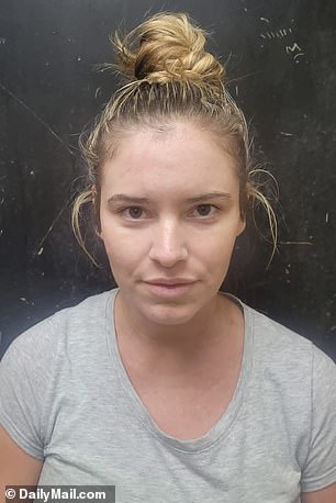 Lindsay Shiver in her mugshot