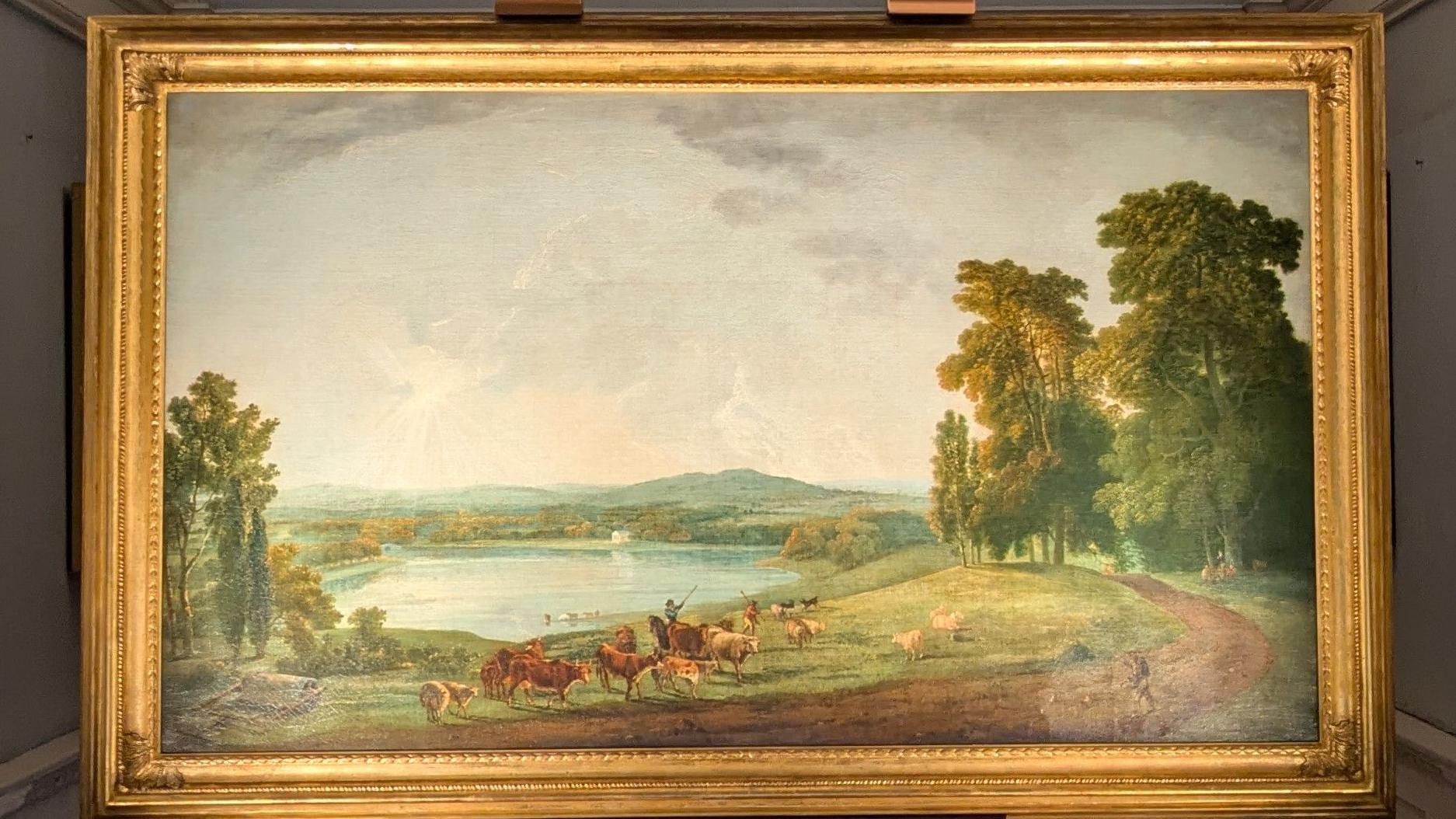 The painting was thought to be the "earliest view" of the Wiltshire estate