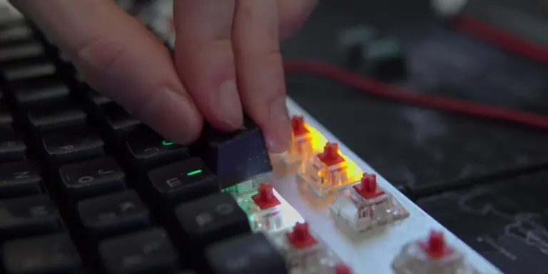 Mechanical keyboard switches explained by color