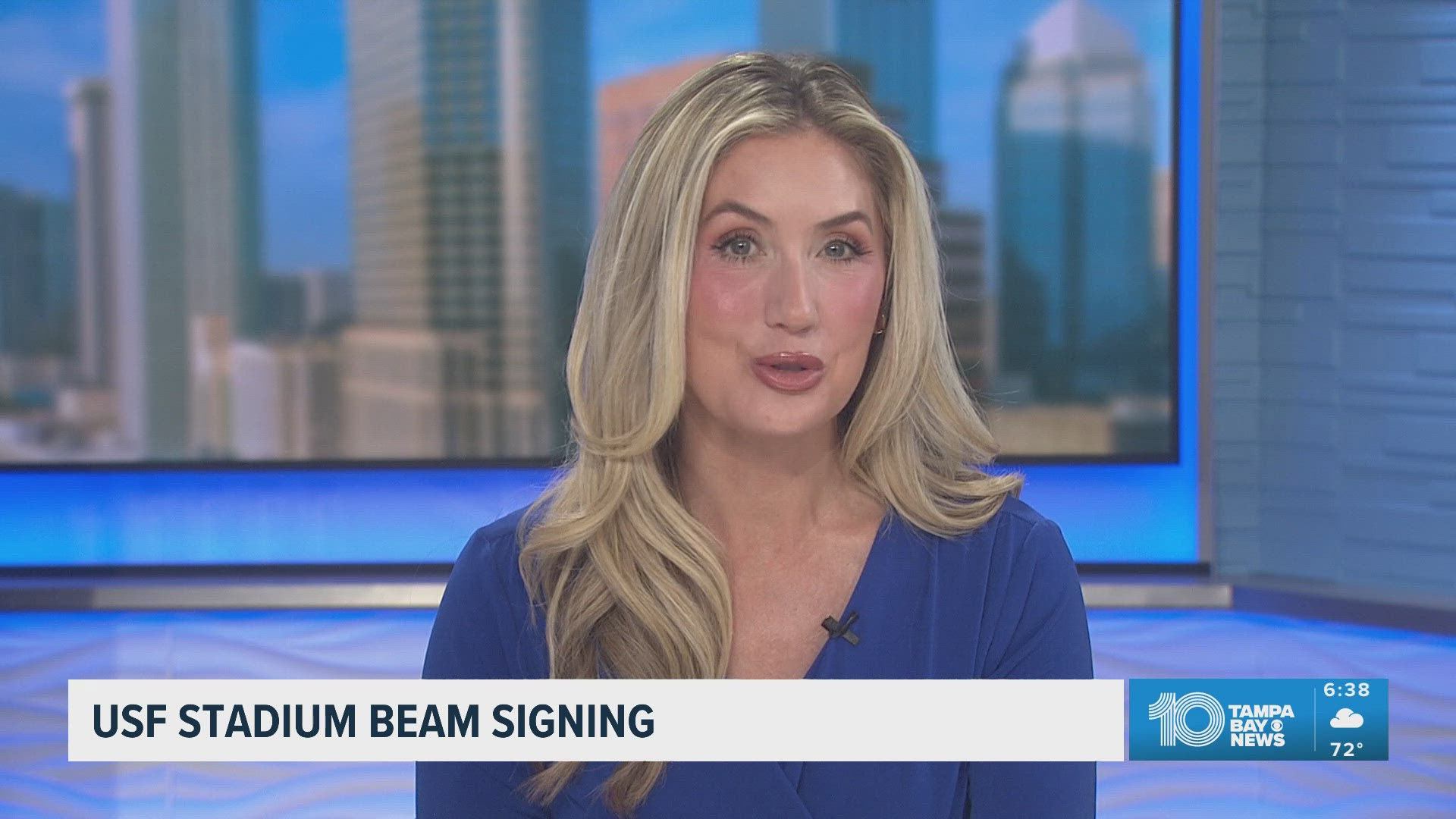 USF students can sign a steel beam for the new football stadium