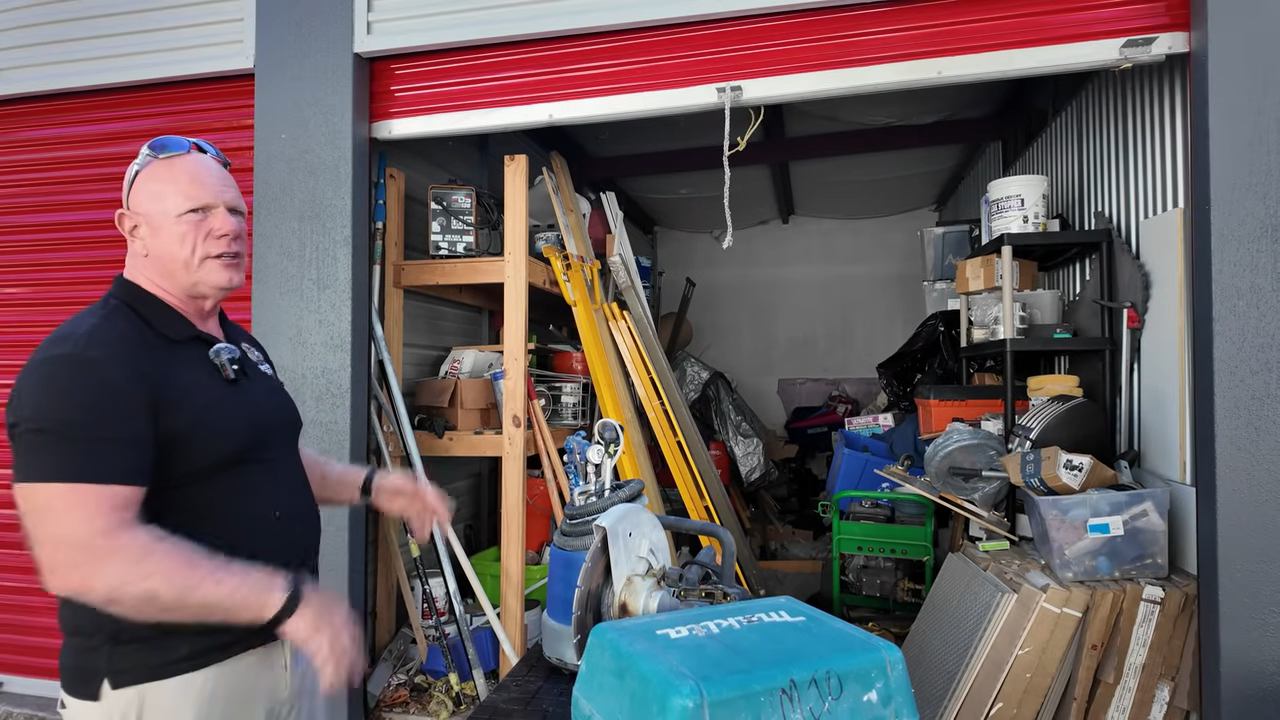 We got a storage unit and found expensive tools