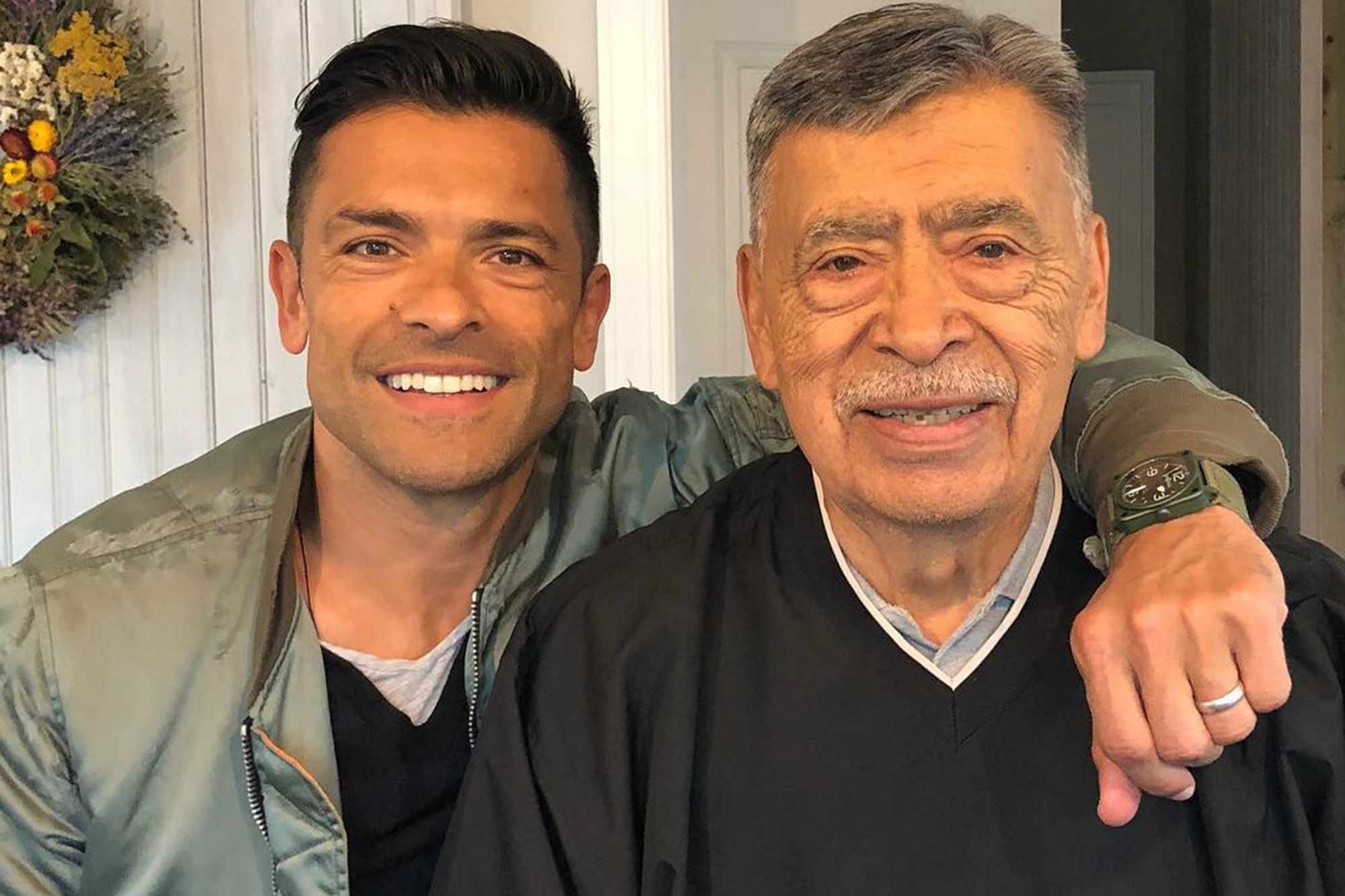 Mark Consuelos and father Saul Consuelos Credit: Facebook