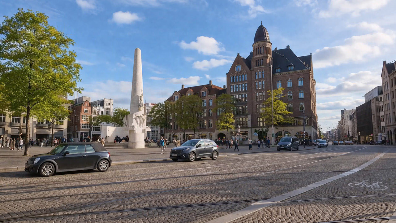 A relaxed walk near Amsterdam’s historic square