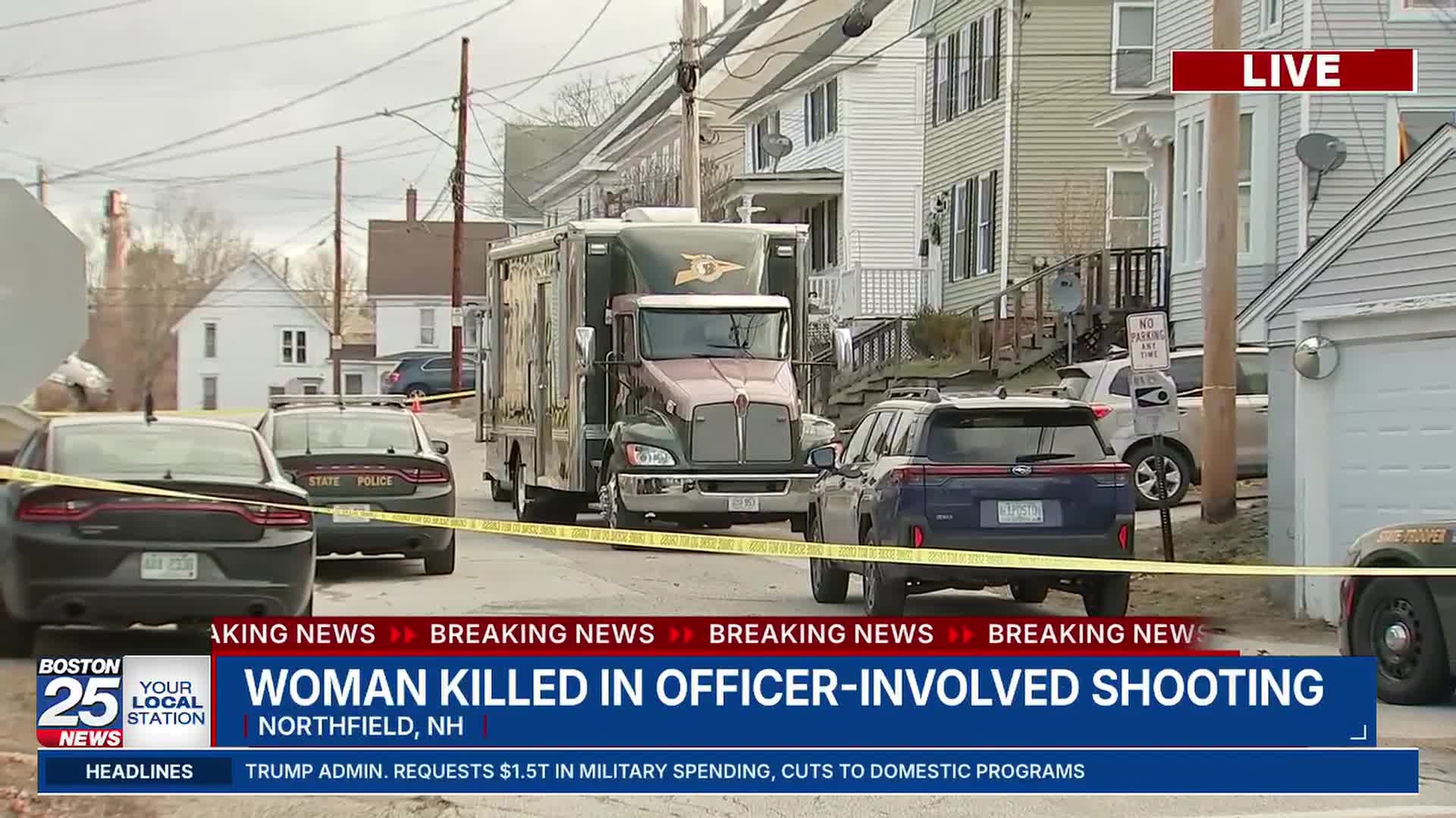 Woman dead after officer-involved shooting in New Hampshire town, AG says