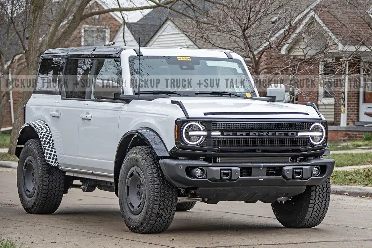 New Ford Bronco spotted with new front end, interior changes