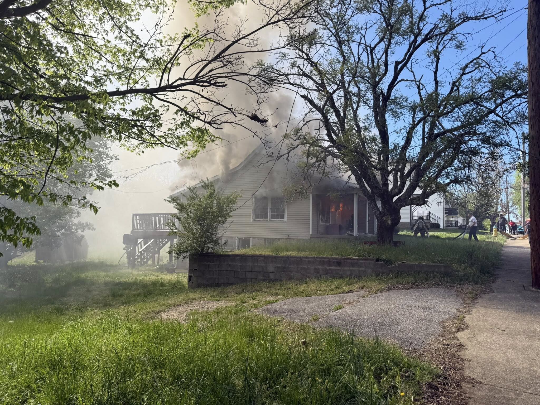 1 transported to hospital after Clarksville house fire