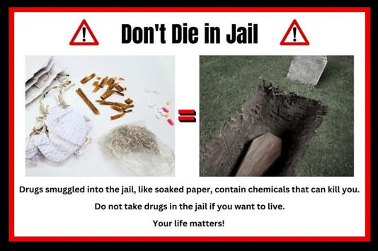 warning to not smoke paper laced with drugs