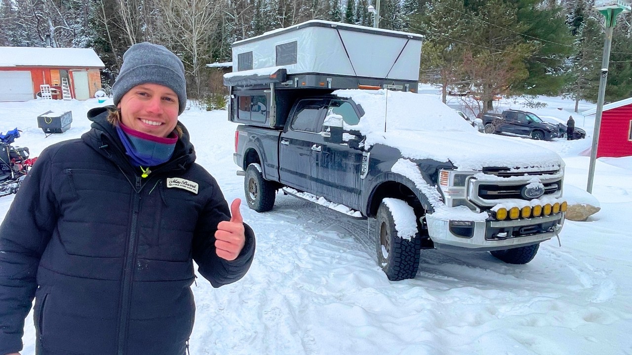Four days in the wilderness - winter truck camping