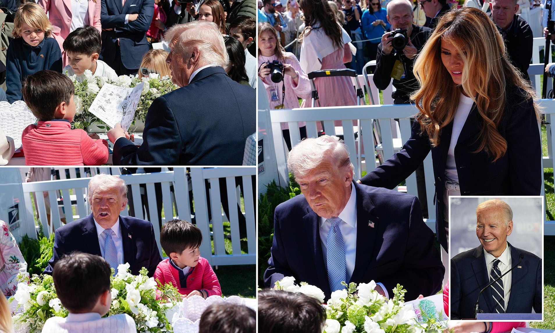 Little boy melts Trump's heart as president makes astonishing Biden ...