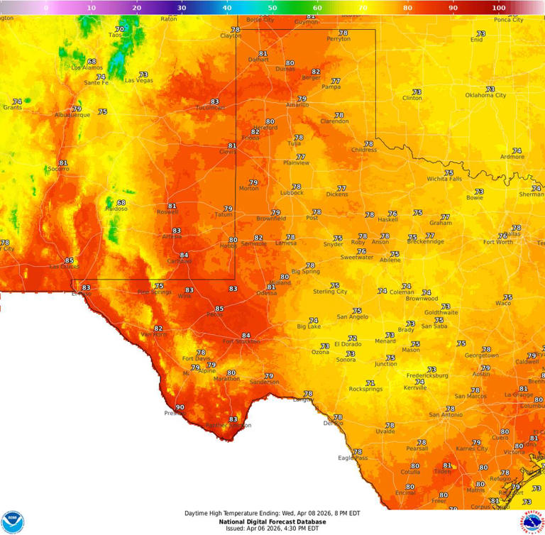 Six days out, severe weather highlighted for West Texas this weekend