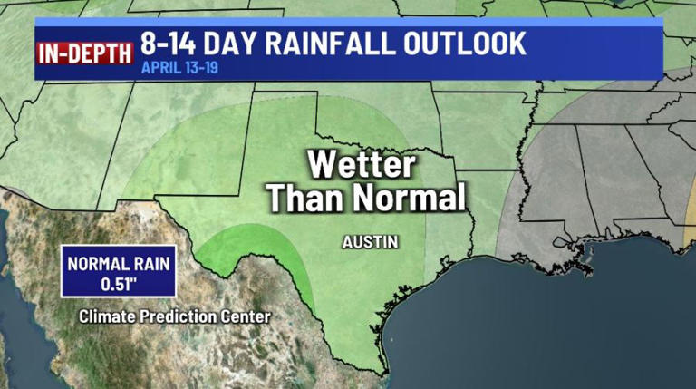 Mainly dry for the first few days of the week, but higher rain chances ...