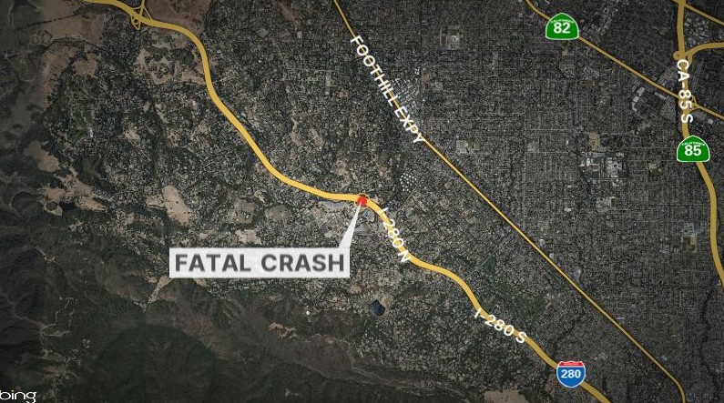 1 dead, 2 injured in solo crash on I-280 in Los Altos Hills