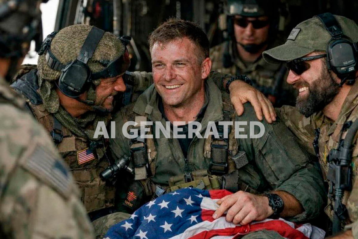 MAGA stars roasted for sharing AI photo of airman after Iran rescue