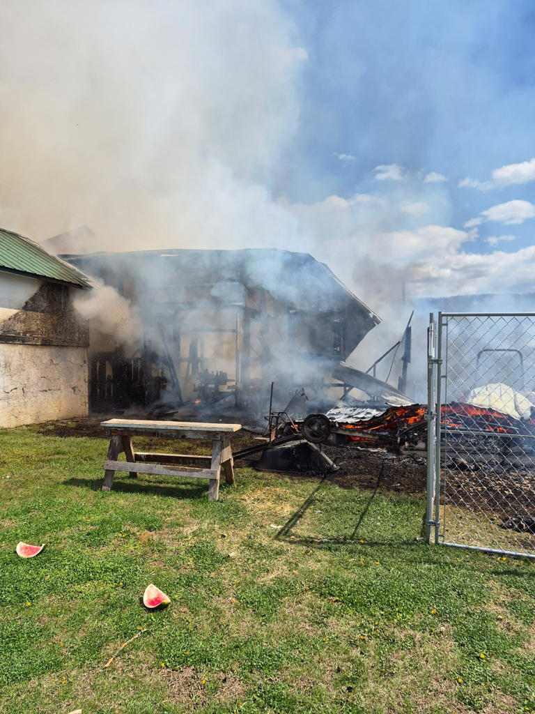 Roads closed as crews respond to barn fire in Shenandoah County