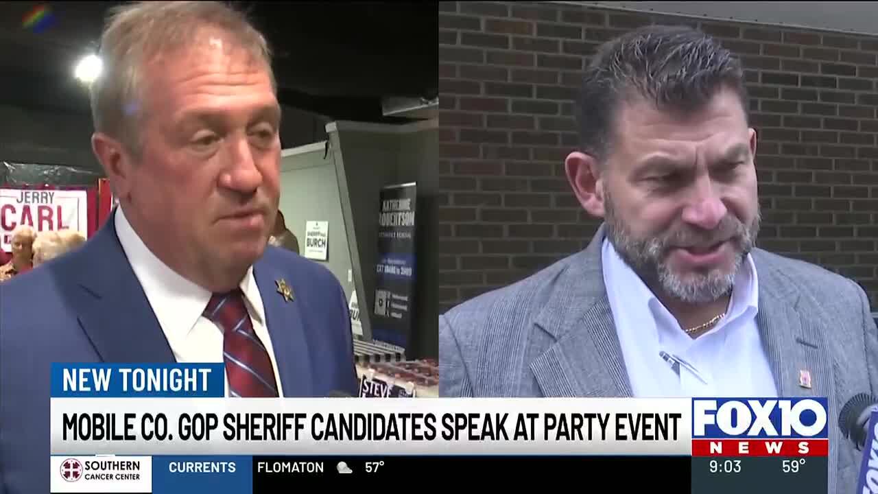 Mobile County GOP sheriff candidates speak at party event