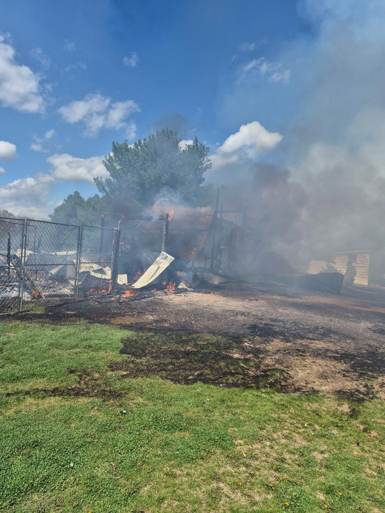 Roads closed as crews respond to barn fire in Shenandoah County