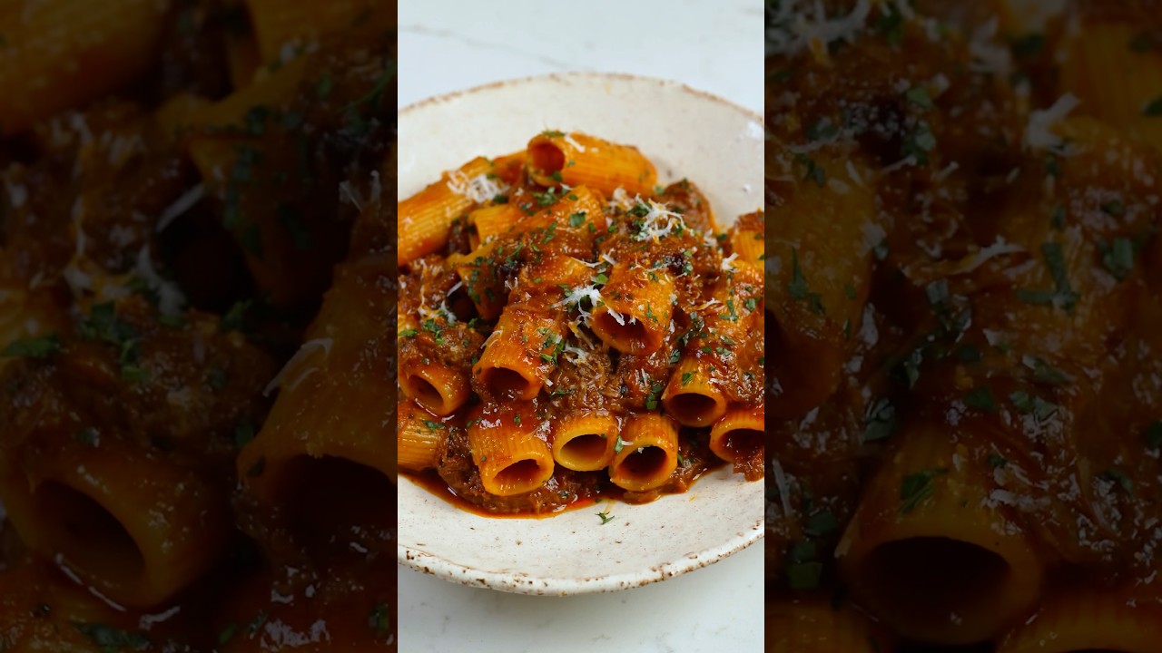 Short rib ragu rigatoni