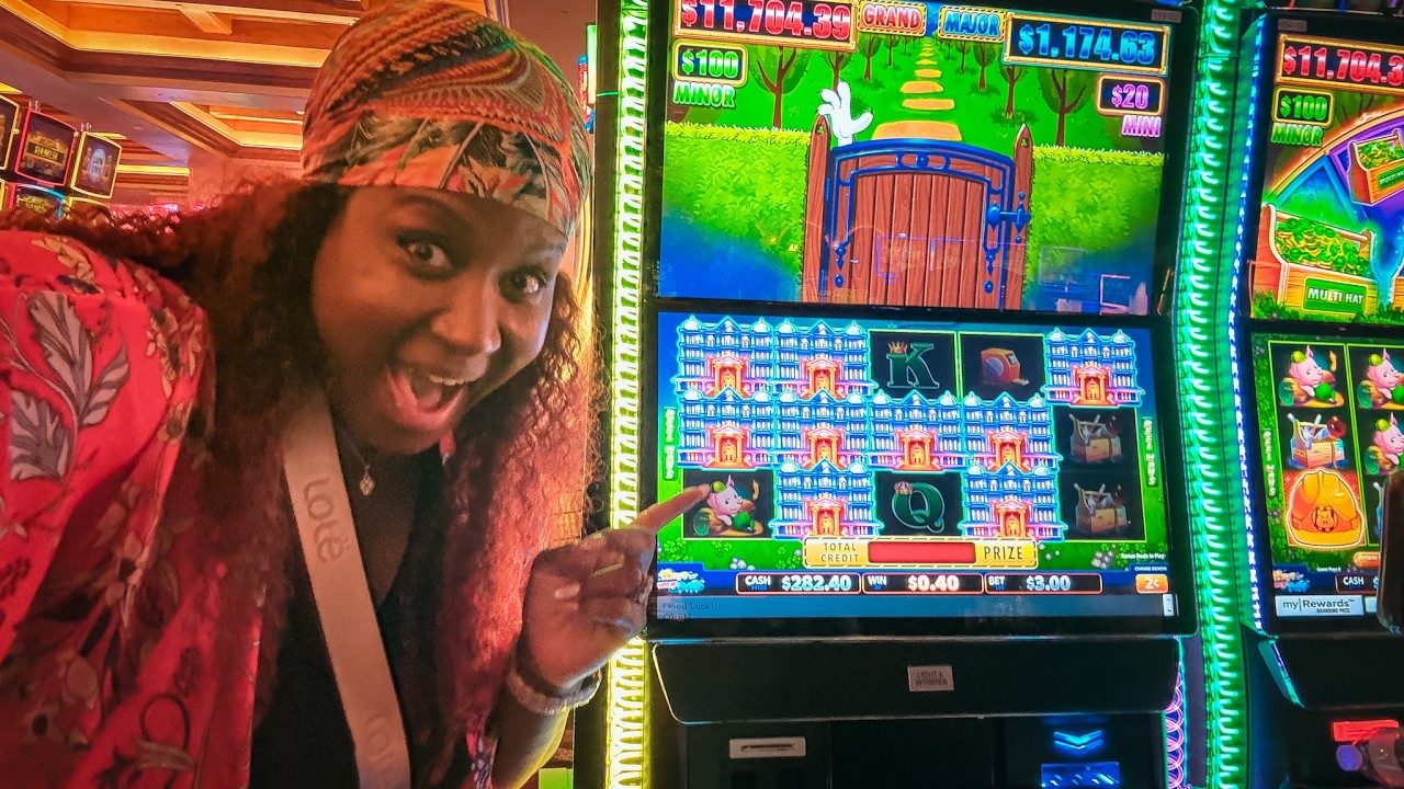 We jumped on this BRAND NEW HUFF-N-PUFF slot machine. HUGE HITS