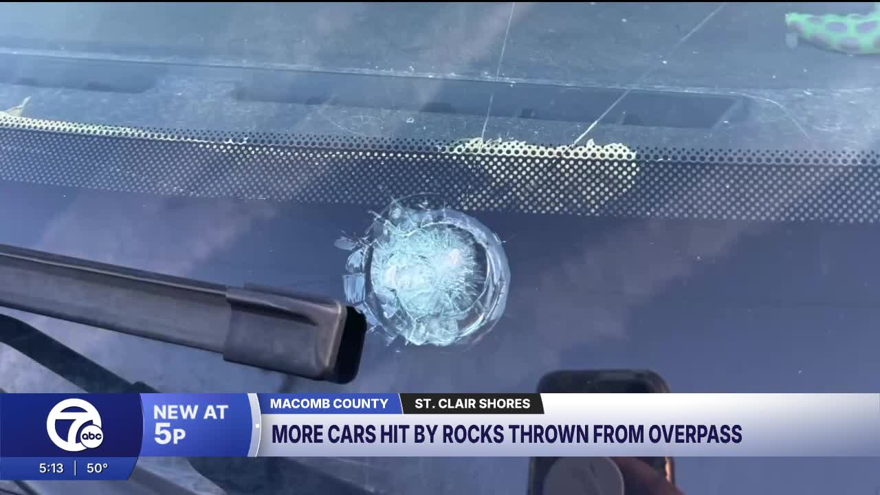 St. Clair Shores PD investigate after debris continues to be thrown at cars