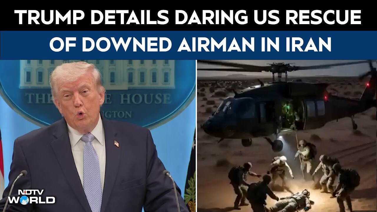 Trump news | Trump details daring US rescue of downed airman in Iran ...