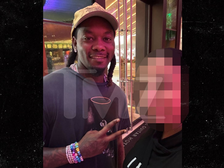 Offset seen smiling, taking photos with fans moments before shooting