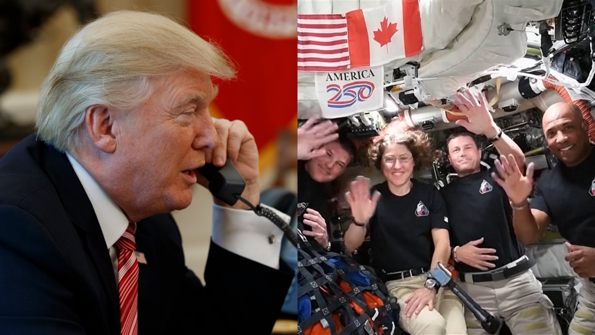 Watch: Trump’s full phone call with Artemis II astronauts on record ...
