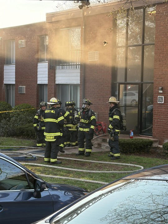 Photos: 2 people, 1 pet displaced after apartment fire in Rocky Hill