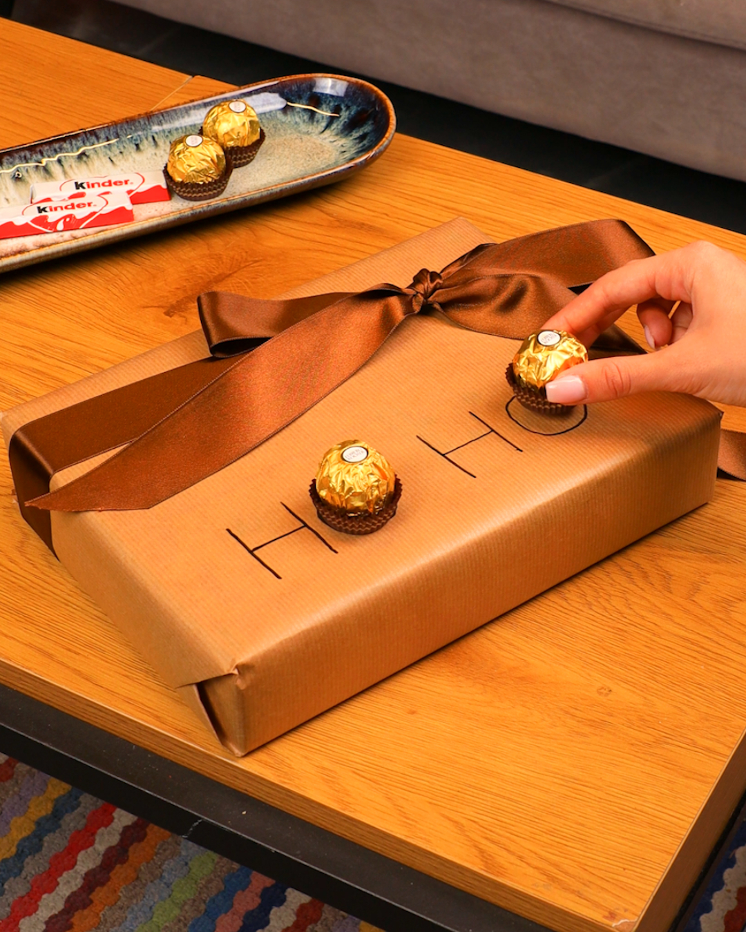 Wrap gifts with a fun chocolate twist 🎁🍫