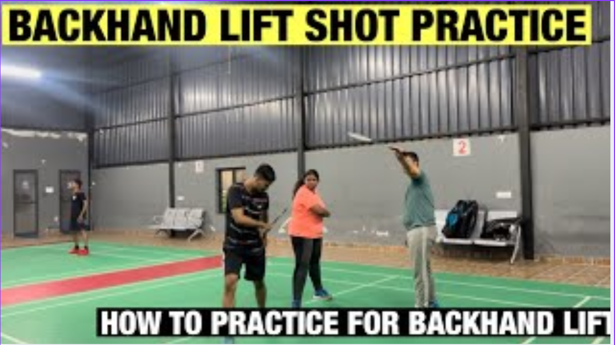 How to practice the backhand lift shot in badminton