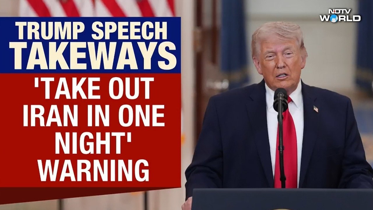 Trump speech highlights | Trump's dual message: 'Talks going well' but ...