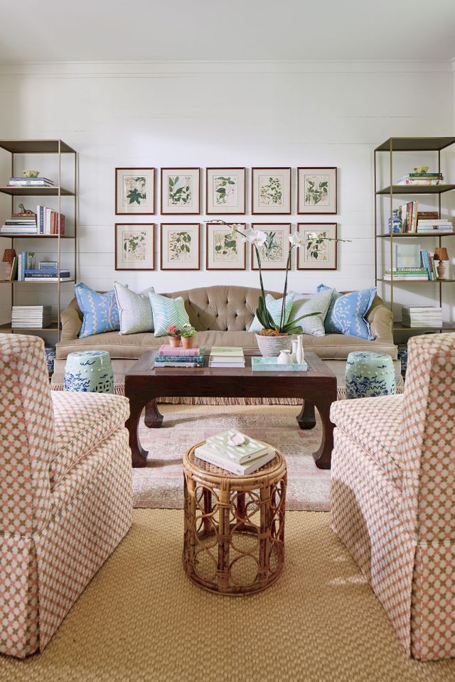 Julia Engel of Gal Meets Glam Charleston, SC Home Living Room