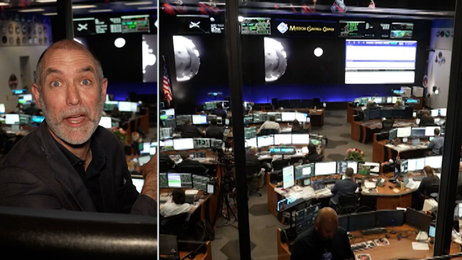 Inside NASA's mission control on historic day