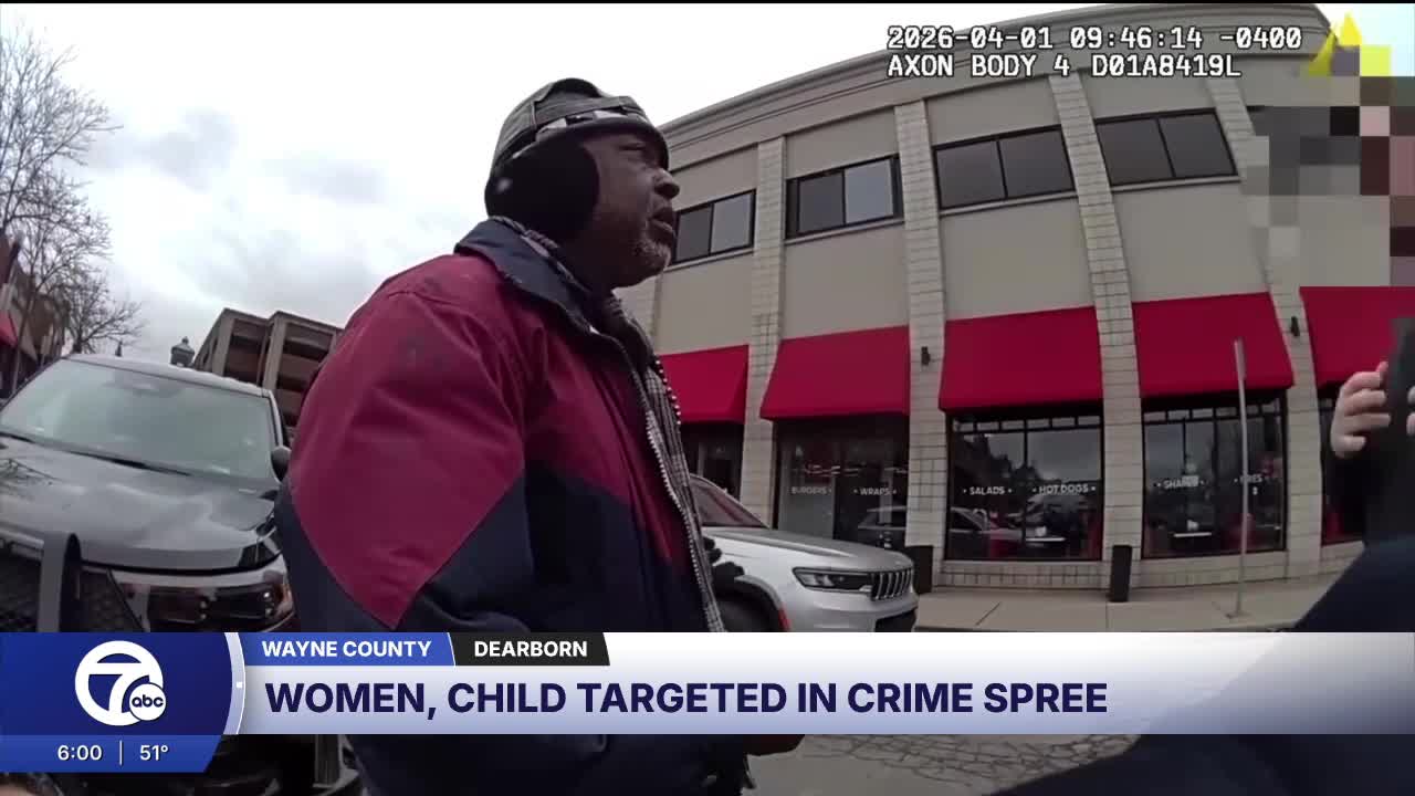 Man arrested as police say women and child were targeted in a crime spree