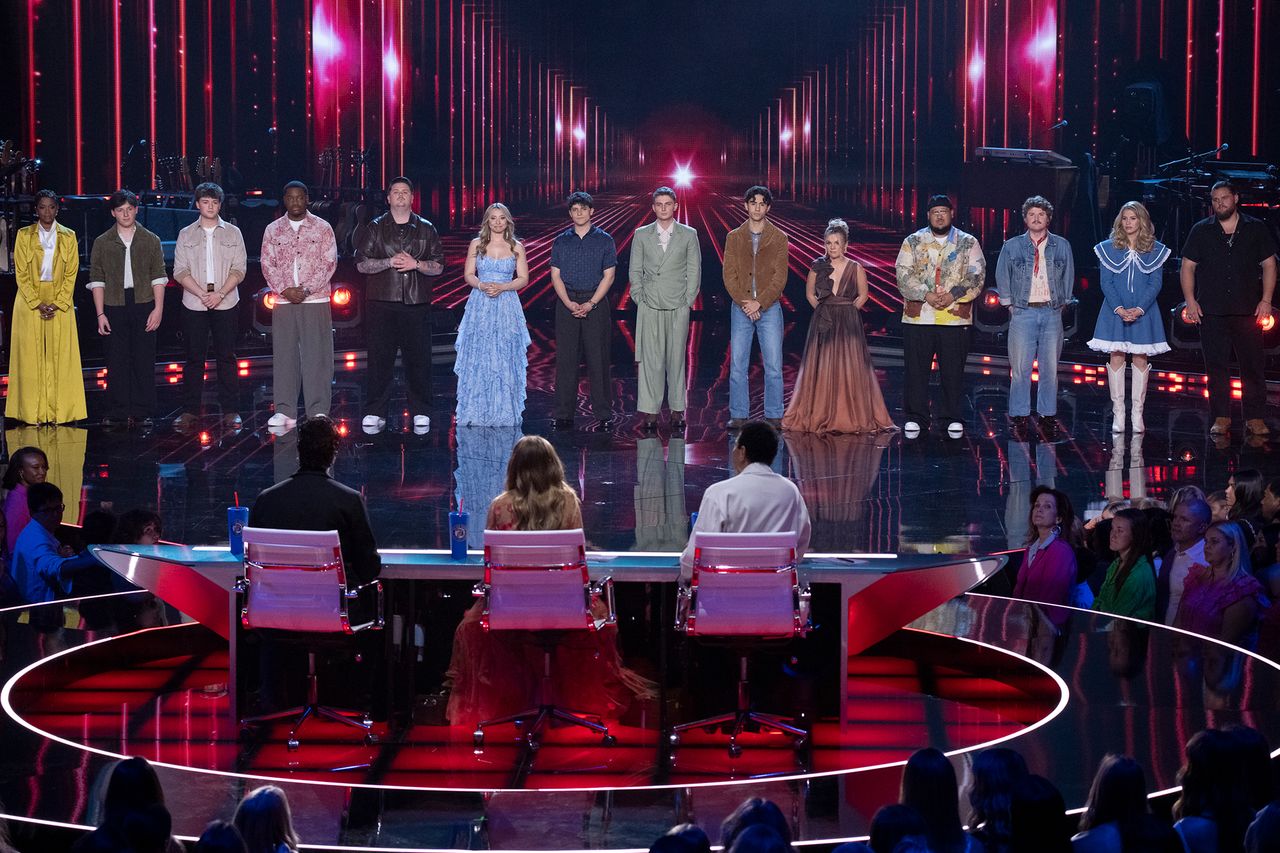 'American Idol' contestants face the judges on the March 30 episode Credit: Disney/Eric McCandless