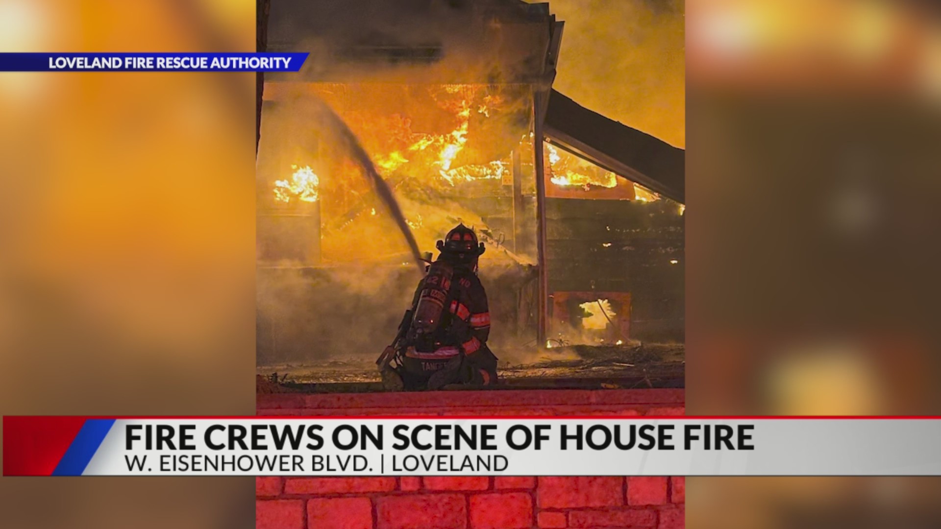 Fire crews respond to Loveland home fully engulfed in flames