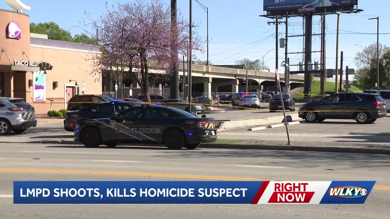 LMPD shoots, kill homicide suspect after he fired shots at officers