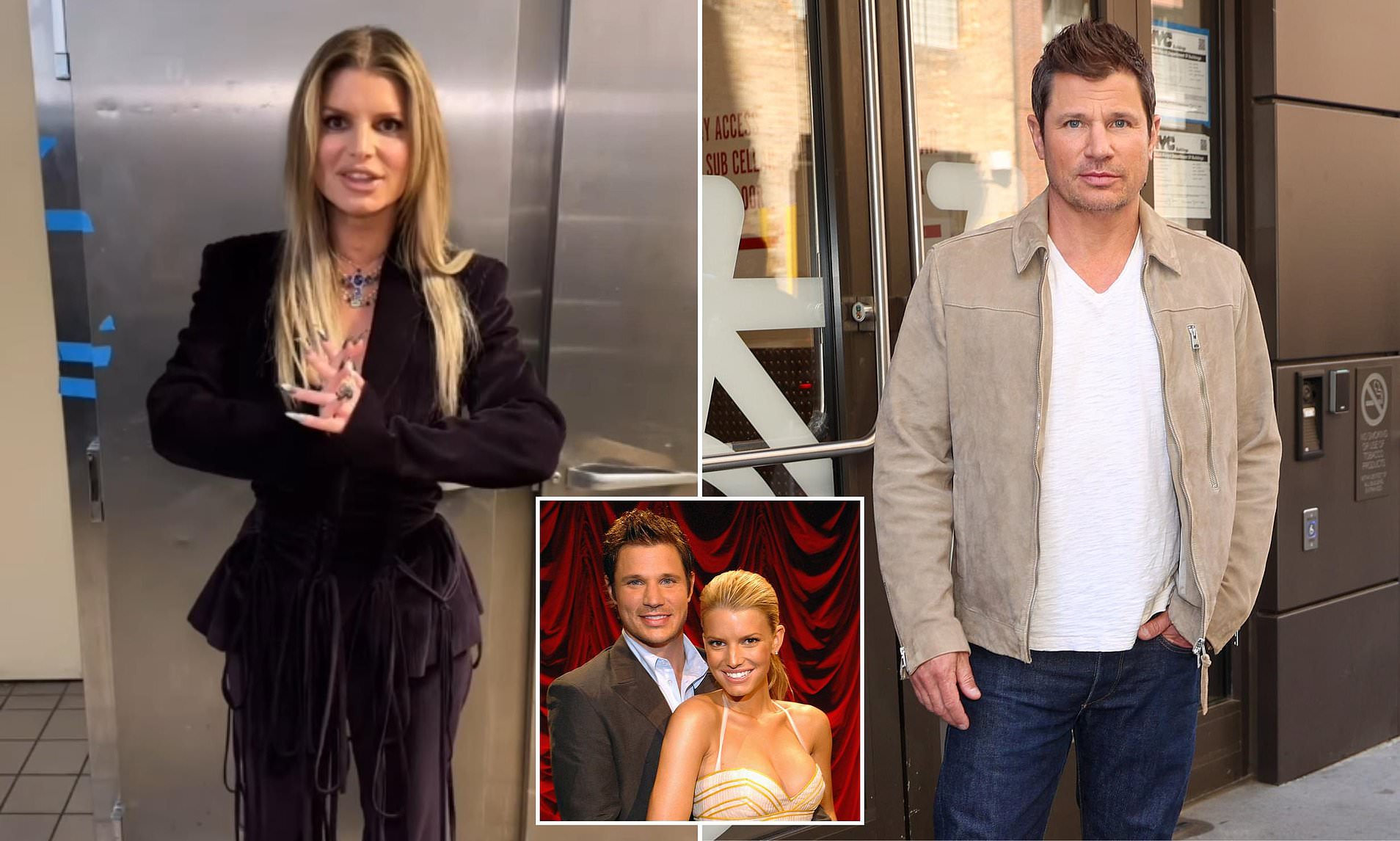 Jessica Simpson has awkward run-in with ex-husband Nick Lachey 20 years  after messy divorce