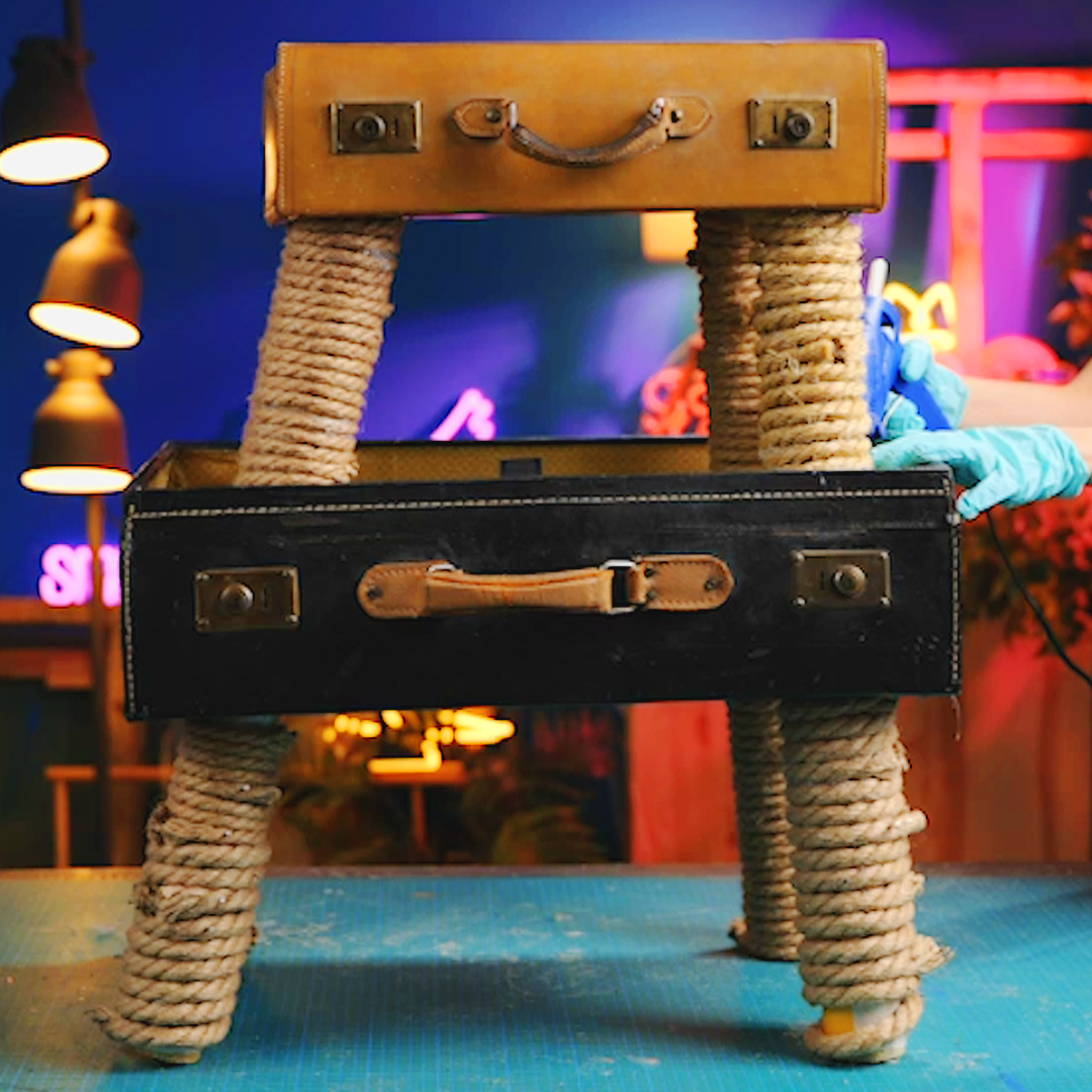 Transform old items into a cozy cat retreat