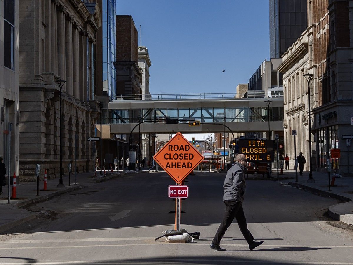 Downtown Regina road closures return as construction resumes on 11th Avenue