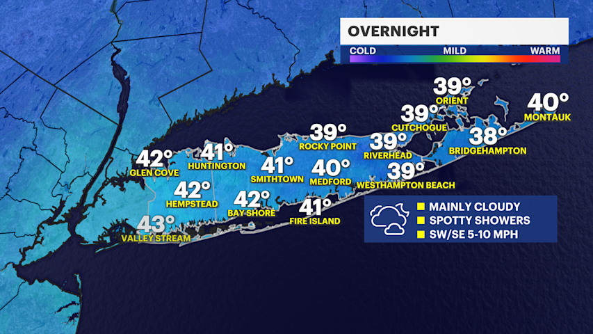 Stray showers overnight; upcoming week looks nice, but with a few cold ...